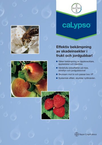 Effektiv bekämpning av skadeinsekter i frukt och jordgubbar!
