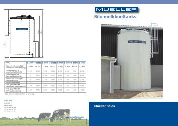 Silo melkkoeltank - Mueller