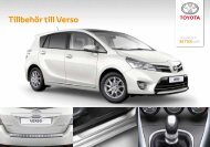 Tillbehör till Verso - Toyota