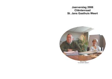 Jaarverslag 2003 Clintenraad St - SJG Weert