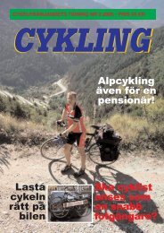 Läs Cykling nr:2-05 här (pdf-fil, 7Mbyte) - Cykelfrämjandet