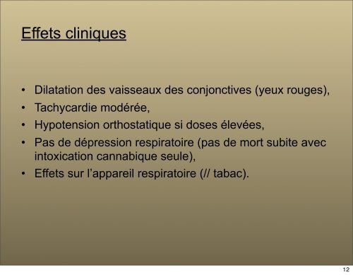 CANNABIS: effets et méfaits