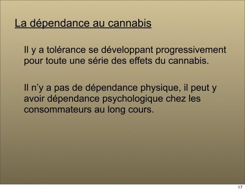 CANNABIS: effets et méfaits