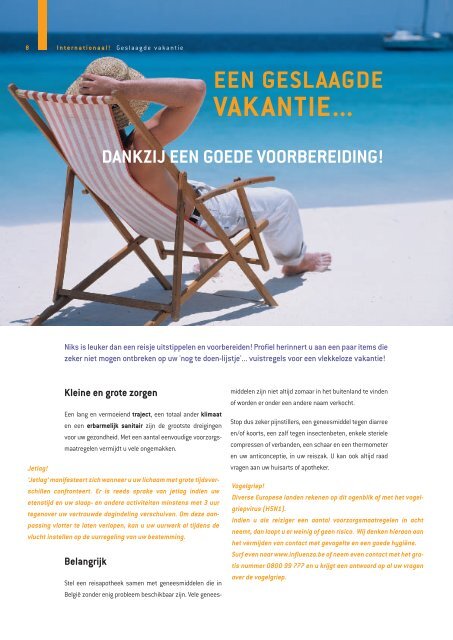 Goede voorbereiding, geslaagde vakantie! - Securex