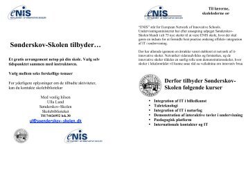 Sønderskov-Skolen tilbyder…