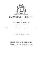 licences and permits valid until 30 june 1986 - State Law Publisher