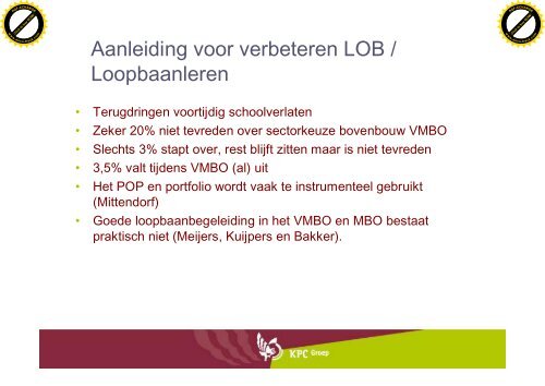 LOB en Loopbaanleren - Platform vmbo Verzorging / Zorg en Welzijn