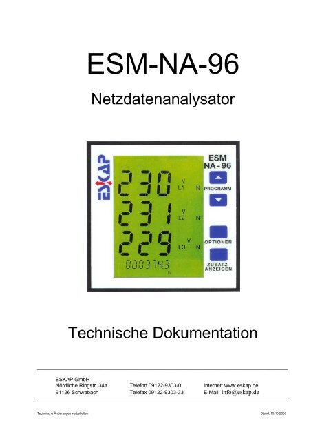 ESM-NA-96 - ESKAP GmbH