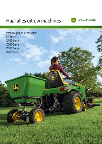 Brochure met accessoires voor zitmaaiers - John Deere