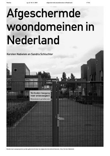 Afgeschermde woondomeinen in Nederland - Rooilijn