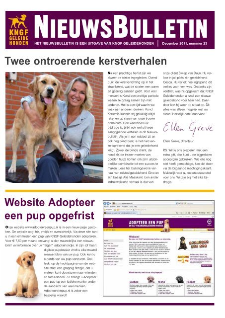 Nieuwsbulletin december 2011 - KNGF Geleidehonden