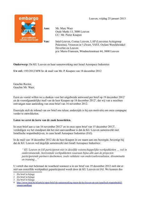 Je kan de pdf van deze brief hier downloaden - Intal