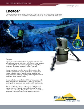 Engager - Covert Remote Reconnaissance and ... - Elbit Systems Ltd