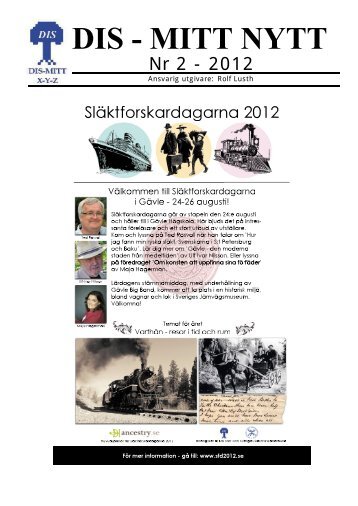 Nr 2 - 2012 - Föreningen DIS-Mitt