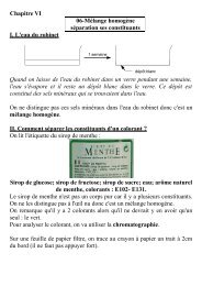 Chapitre VI 06-Mélange homogène séparation ses ... - Physix.fr