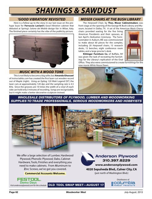 Woodworker West (July-August, 2013)