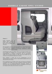 DUBBELE CABINE OPEL VIVARO