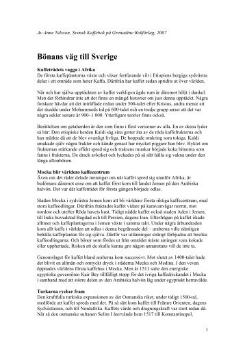 Bönans väg till Sverige - Anne Nilsson