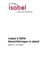 Isabel 6 SEPA Domiciliëringen in detail (pdf - 22 pagina's)