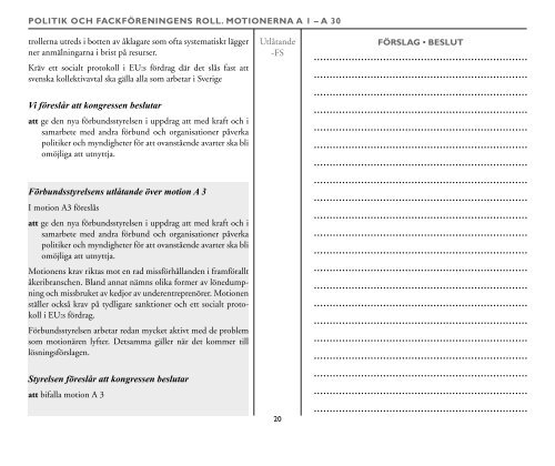 Motioner och utlåtanden A-Bb - Svenska Transportarbetareförbundet