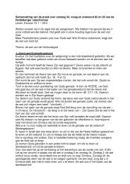 Samenvatting van de preek over zondag 34, vraag en ... - cgkede.nl