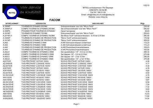 FACOM K.405E Coffret douilles 3/4'' longues 6 pans métrique