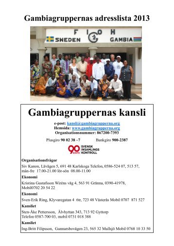 Gambiagruppernas kansli