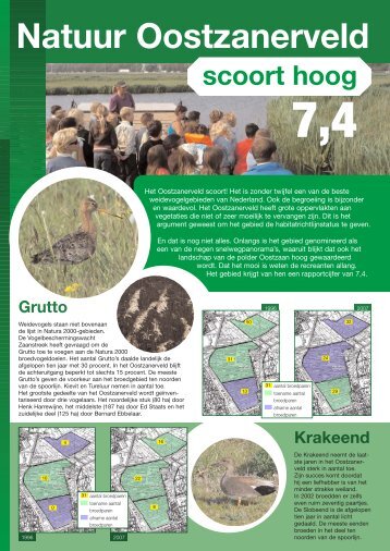 Folder Natuur Oostzanerveld - Vogelbeschermingswacht "Zaanstreek"