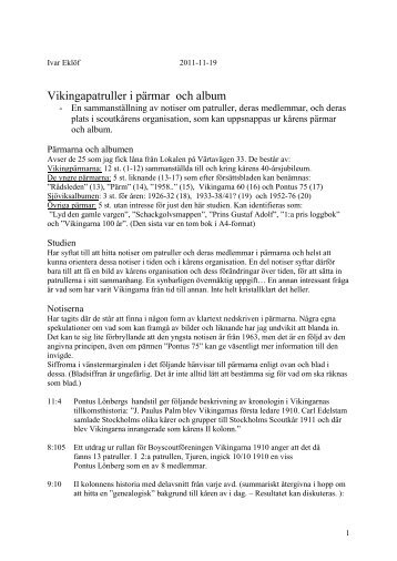 Ivar Eklöf - Scoutkåren Vikingarna
