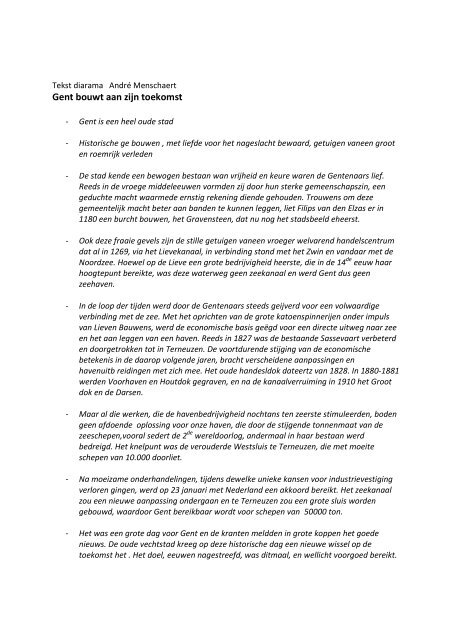 begeleidende tekst - Watererfgoed Vlaanderen