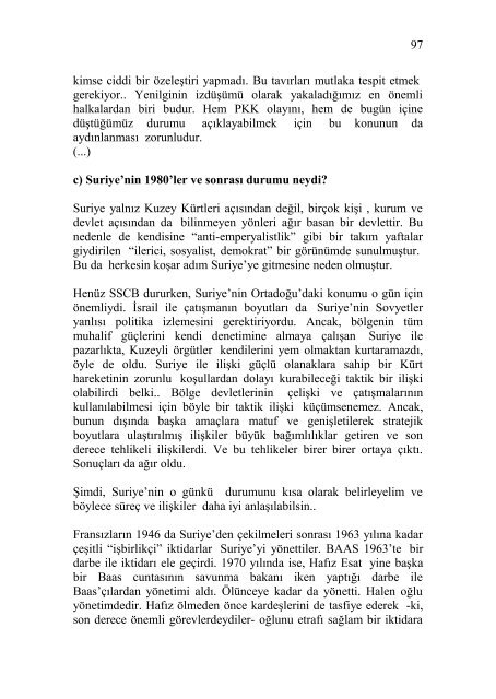 Yenilginin İzdüşümleri Mümtaz Kotan Sayfa 95-106 SURİYE