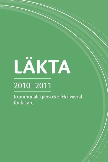 Kommunalt tjänstekollektiv avtal för läkare - Kommunarbetsgivarna.fi