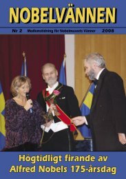 Nobelvännen 2-2008.indd - Vi är fem glada killar, som spelar ...