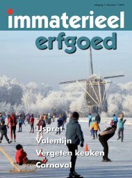 immaterieel erfgoed 2012 1 - Nederlands Centrum voor Volkscultuur