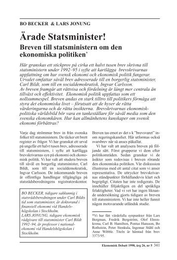 ekonomisk debatt ekonomisk debatt