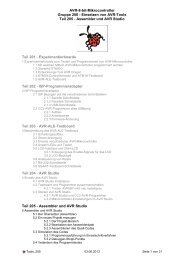 Assembler und AVR Studio