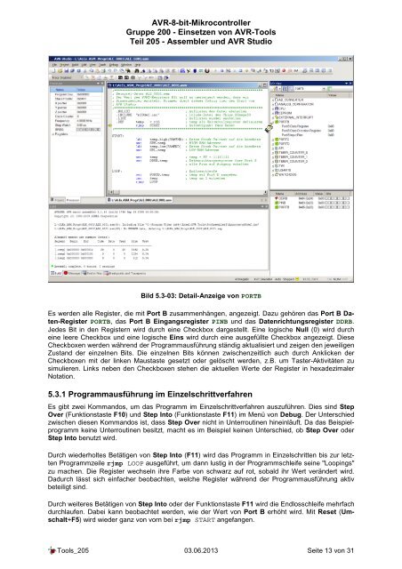 Assembler und AVR Studio