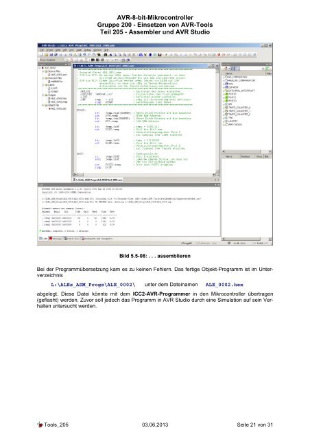 Assembler und AVR Studio