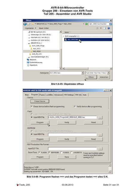 Assembler und AVR Studio