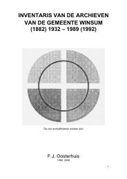 Archiefinventaris gemeente Winsum 1932-1989 - Gemeentewinkel ...