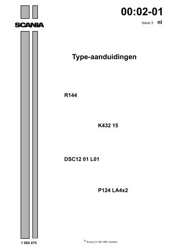 Type-aanduidingen - Scania Bodybuilder Homepage