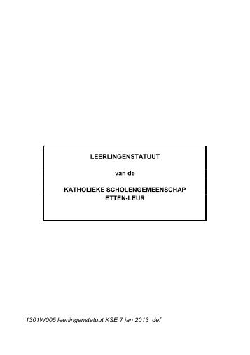 Klik hier - Katholieke scholengemeenschap Etten-Leur