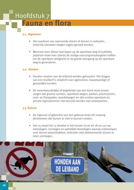 brochure die de belangrijkste regels van het ... - Gemeente Duffel