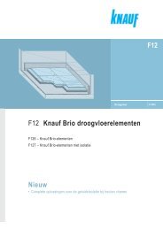 F12 Knauf Brio droogvloerelementen Nieuw F12