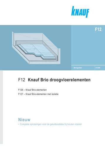 F12 Knauf Brio droogvloerelementen Nieuw F12