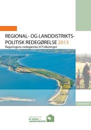 og Landdistriktspolitisk Redegørelse 2013 - Ministeriet for By, Bolig ...