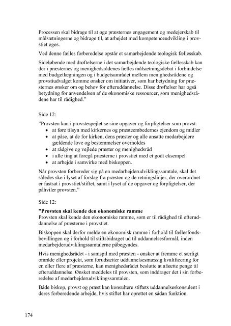 Provstestillingen og provstiets funktion - Kirkeministeriet