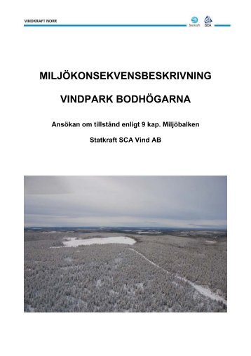 Bilaga C Miljökonsekvensbeskrivning - Vindkraft Norr