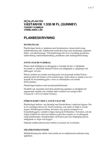 Planbeskrivning laga kraft.pdf - Torsby kommun
