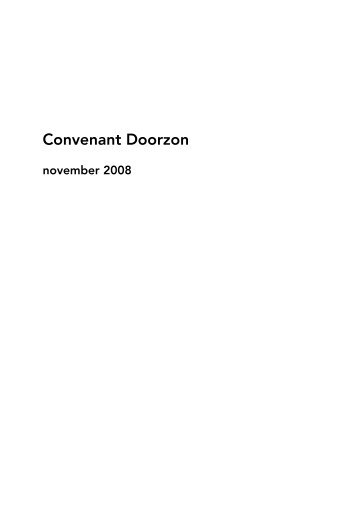 Convenant Doorzon - Platform Woonoverlast